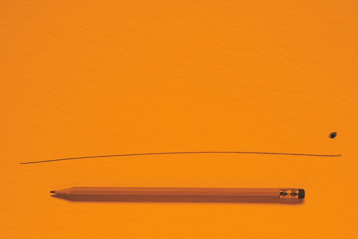 An underline and a dot, as the end of a sentence
