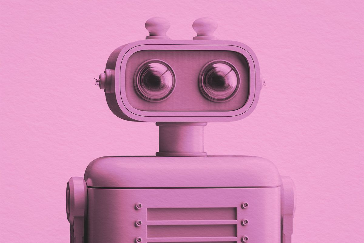 Close-up of a robot