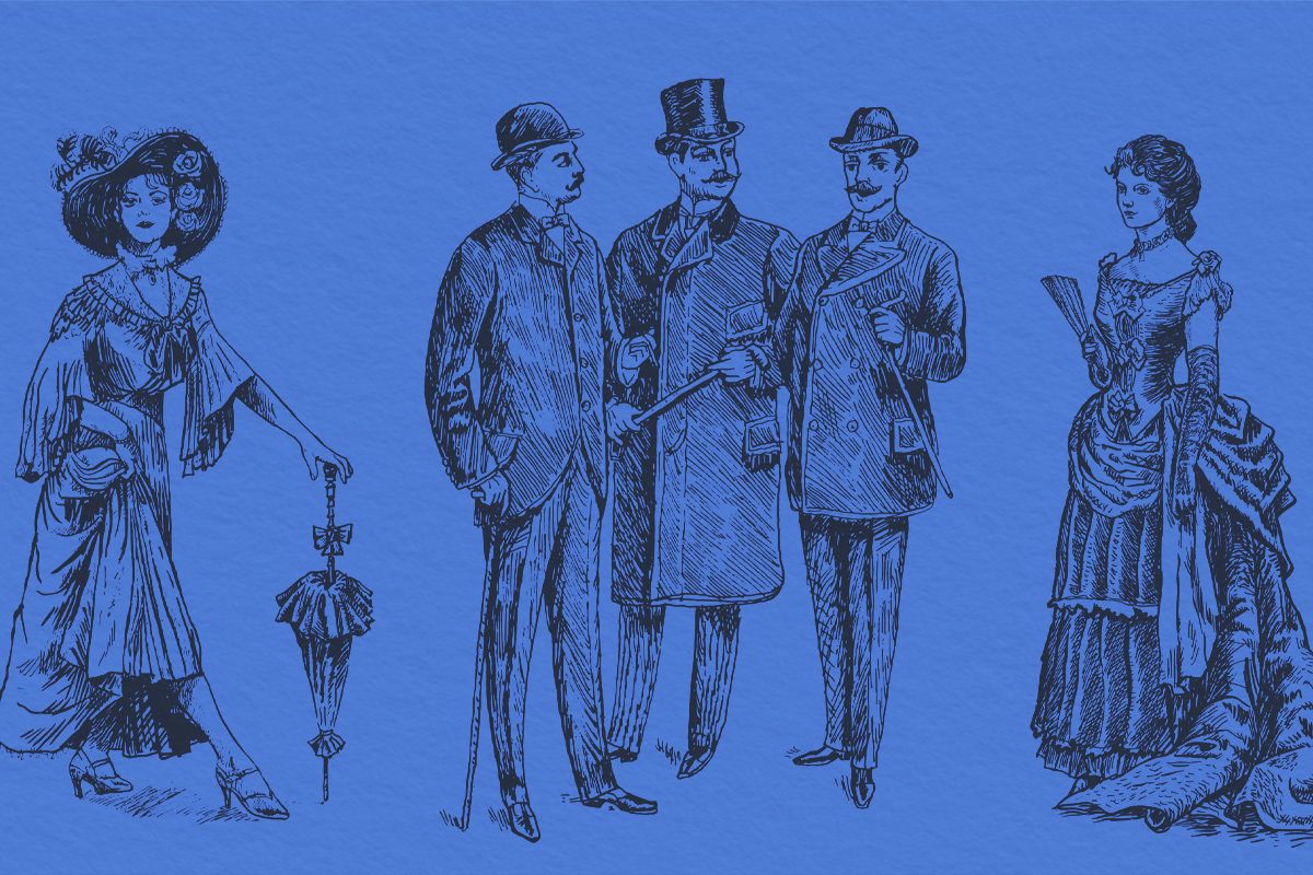 Group of people of the Victorian era