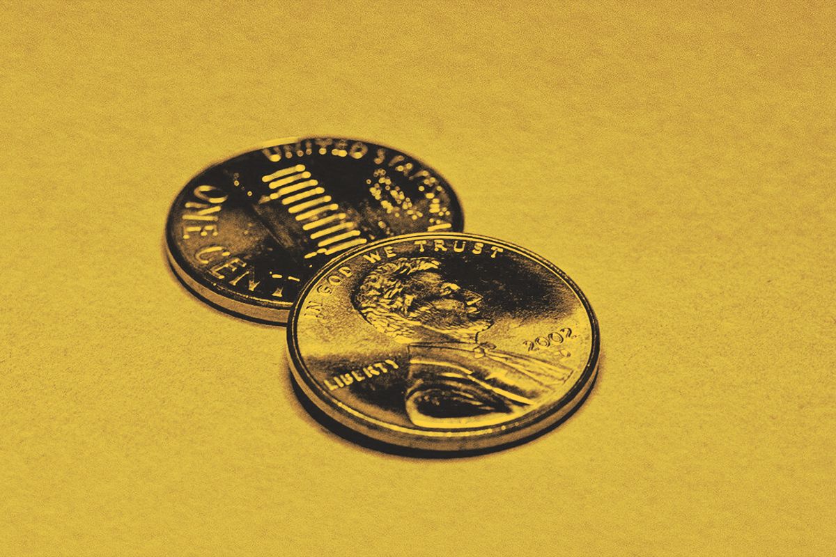 Two pennies