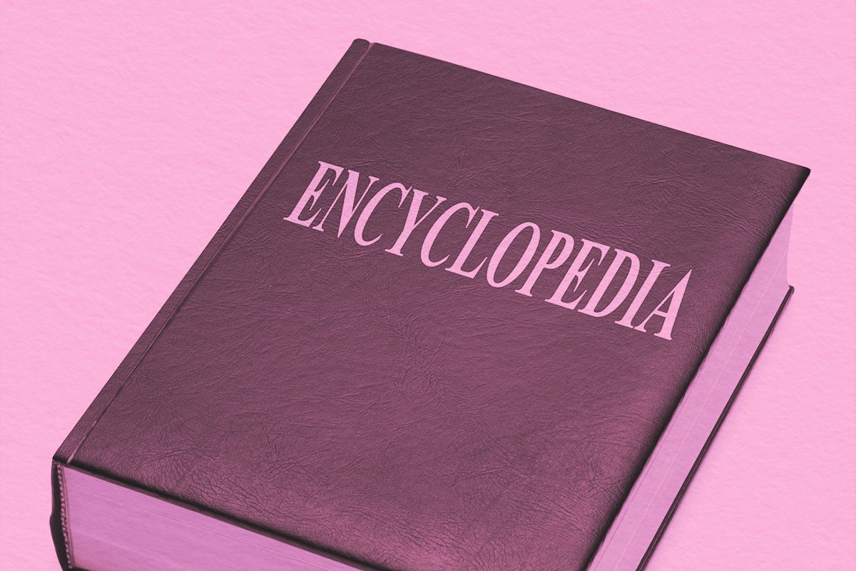 Close up of an encyclopedia