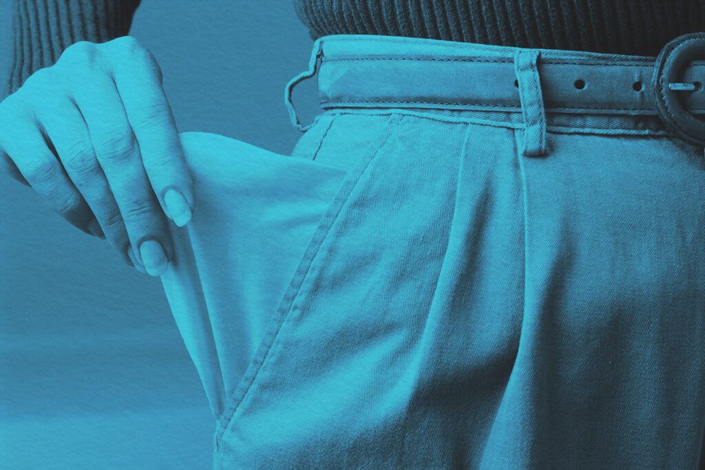 Inside pant pocket