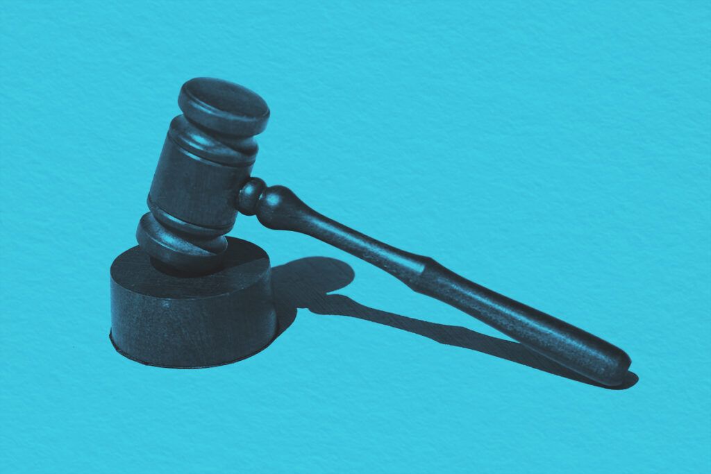 A judge's gavel